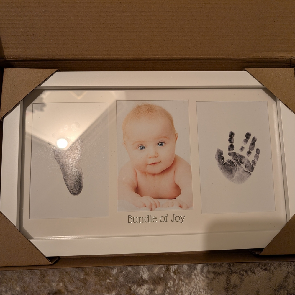 White Baby Keepsake Frame